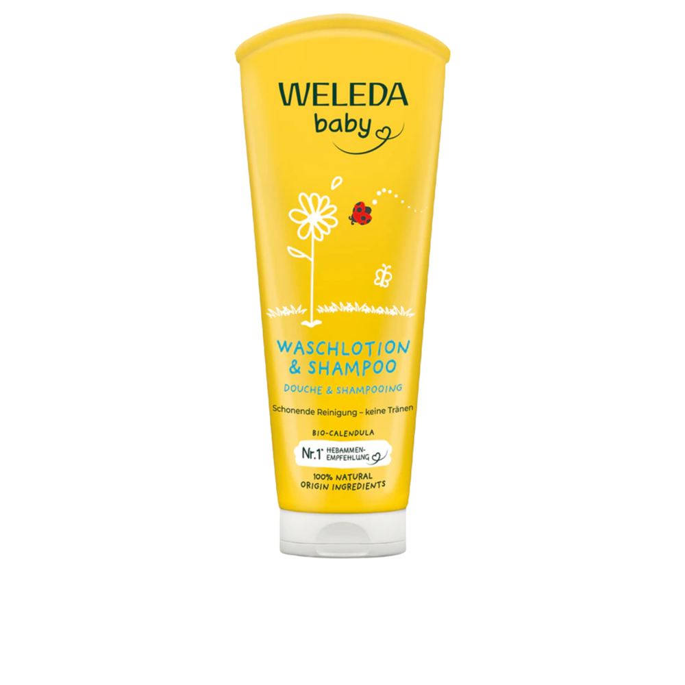 2 em 1 Champô & Gel de Duche de Calêndula - 200 ml - Weleda Baby