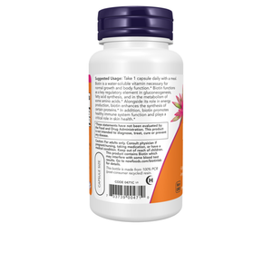 Biotina 5,000 mcg - 60 cápsulas vegetais - Now