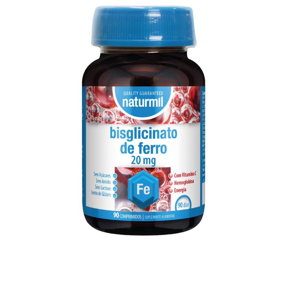 Bisglicinato de Ferro 20 mg - 90 comprimidos - Naturmil