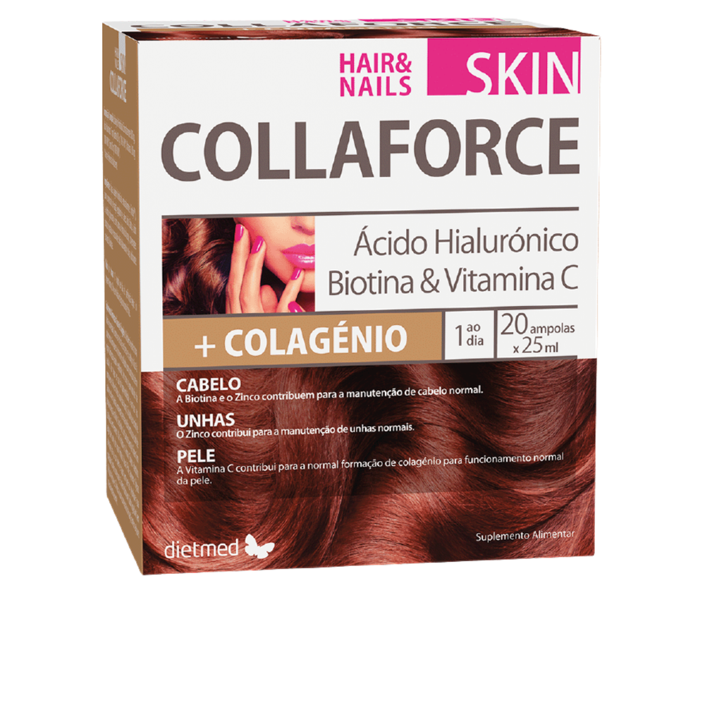 Collaforce Skin Hair & Nails - 20 ampolas - Dietmed