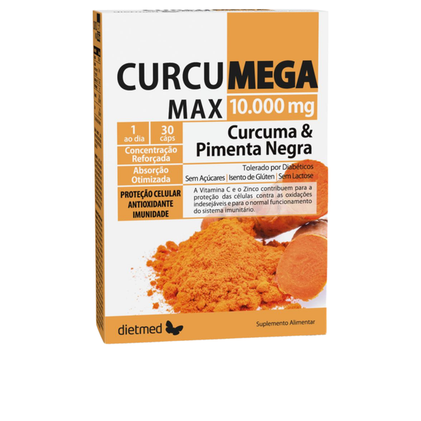 Curcumega Max - 30 cápsulas - Dietmed
