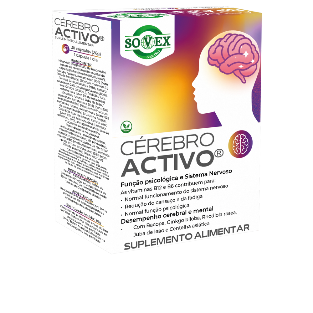 Cérebro Activo - 30 cápsulas - Sovex