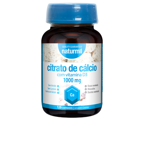 Citrato de Cálcio 1000 mg com Vitamina D3 - 120 comprimidos - Naturmil