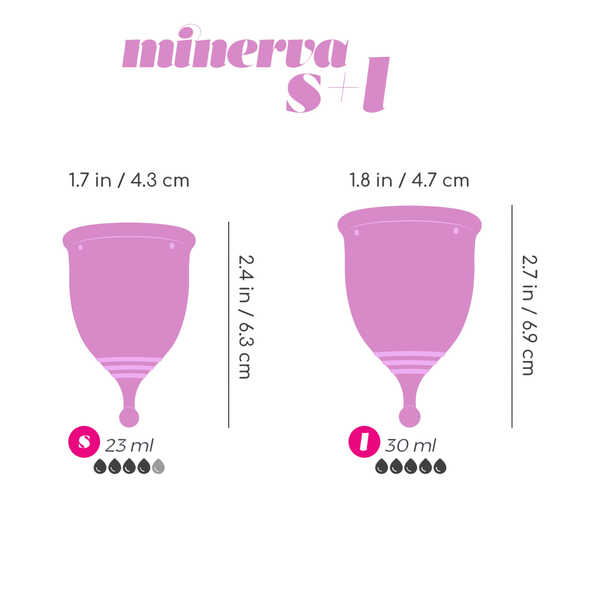 Copos Menstruais S+L Minerva - Crushious