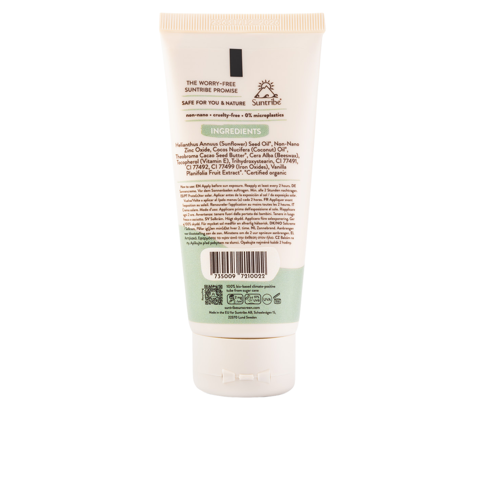 Creme Protetor Solar Mineral Natural Corpo & Rosto FPS 30 - 100ml - Suntribe