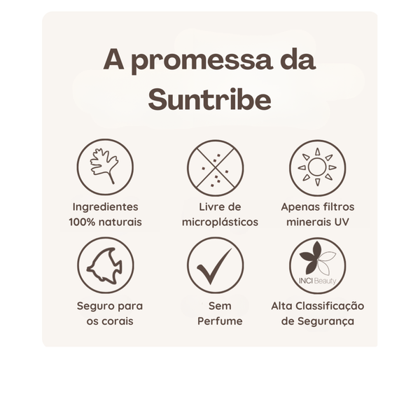 Stick Protetor Solar Zinco FPS 50 Branco - 30g - Suntribe