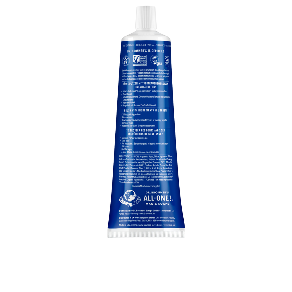 Dentífrico Biológico - Hortelã-Pimenta - 105 ml - Dr. Bronner's
