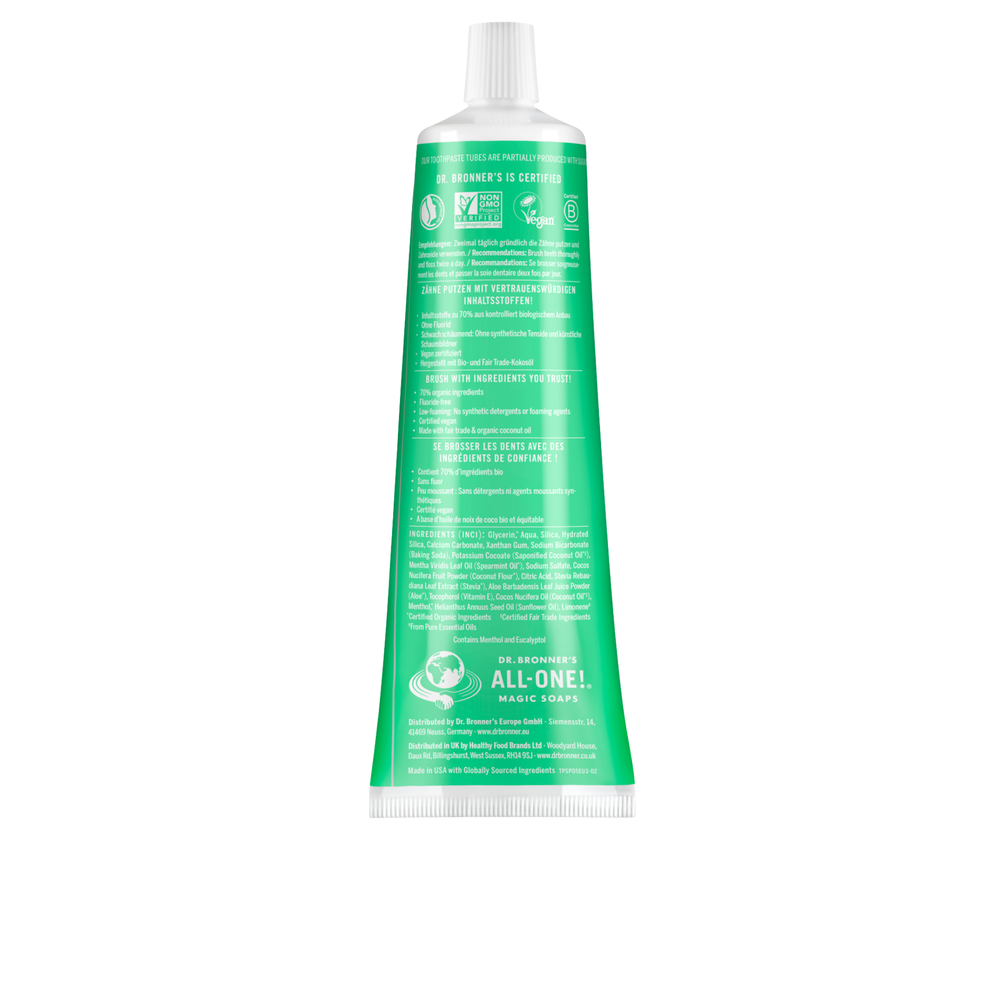 Dentífrico Biológico - Hortelã - 105 ml - Dr. Bronner's