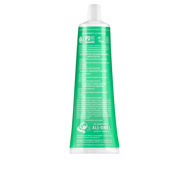 Dentífrico Biológico - Hortelã - 105 ml - Dr. Bronner's
