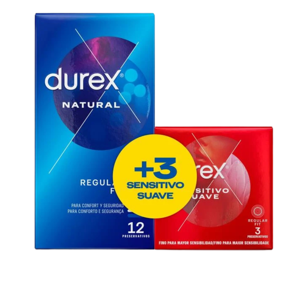 Pack Preservativos Natural - 15 unidades - Durex