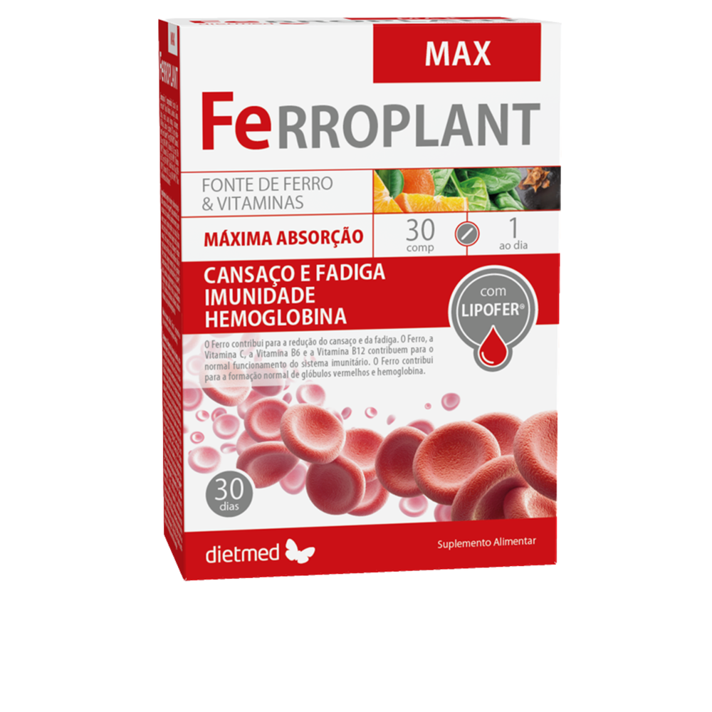 Ferroplant Max - 30 comprimidos - Dietmed