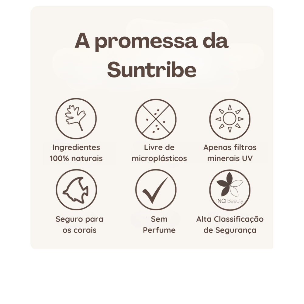 Creme de Dia Natural Mineral FPS 20 com cor - 50 ml - Suntribe