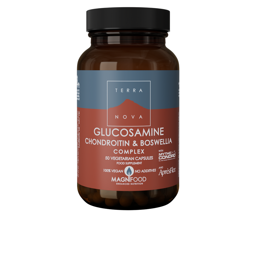 Glucosamine, Chondroitin & Boswellia Complex - 50 cápsulas vegetais - TerraNova