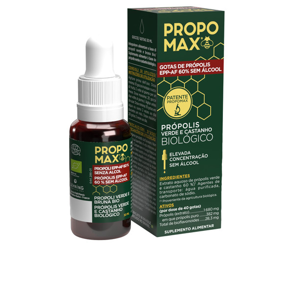 Gotas de Própolis EPP-AF 60% Sem Álcool - 30ml - Própomax