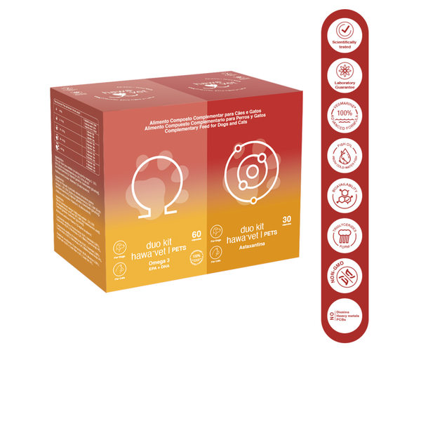 Hawa Vet - Duo Kit - Pets - 60 cápsulas + 30 cápsulas