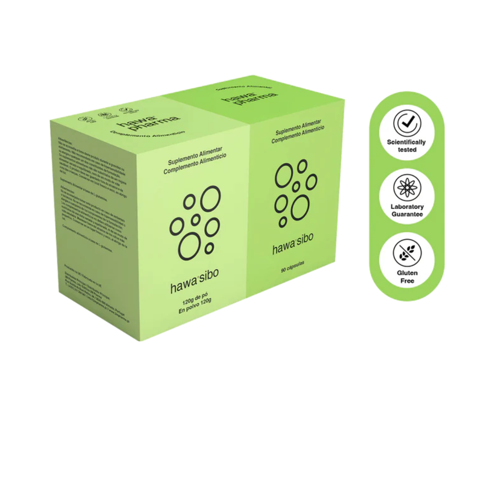 Hawa Sibo Kit - 120 g + 90 cápsulas - Hawa Pharma