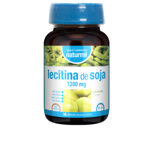 Lecitina de Soja 1200 mg - 30 cápsulas - Naturmil