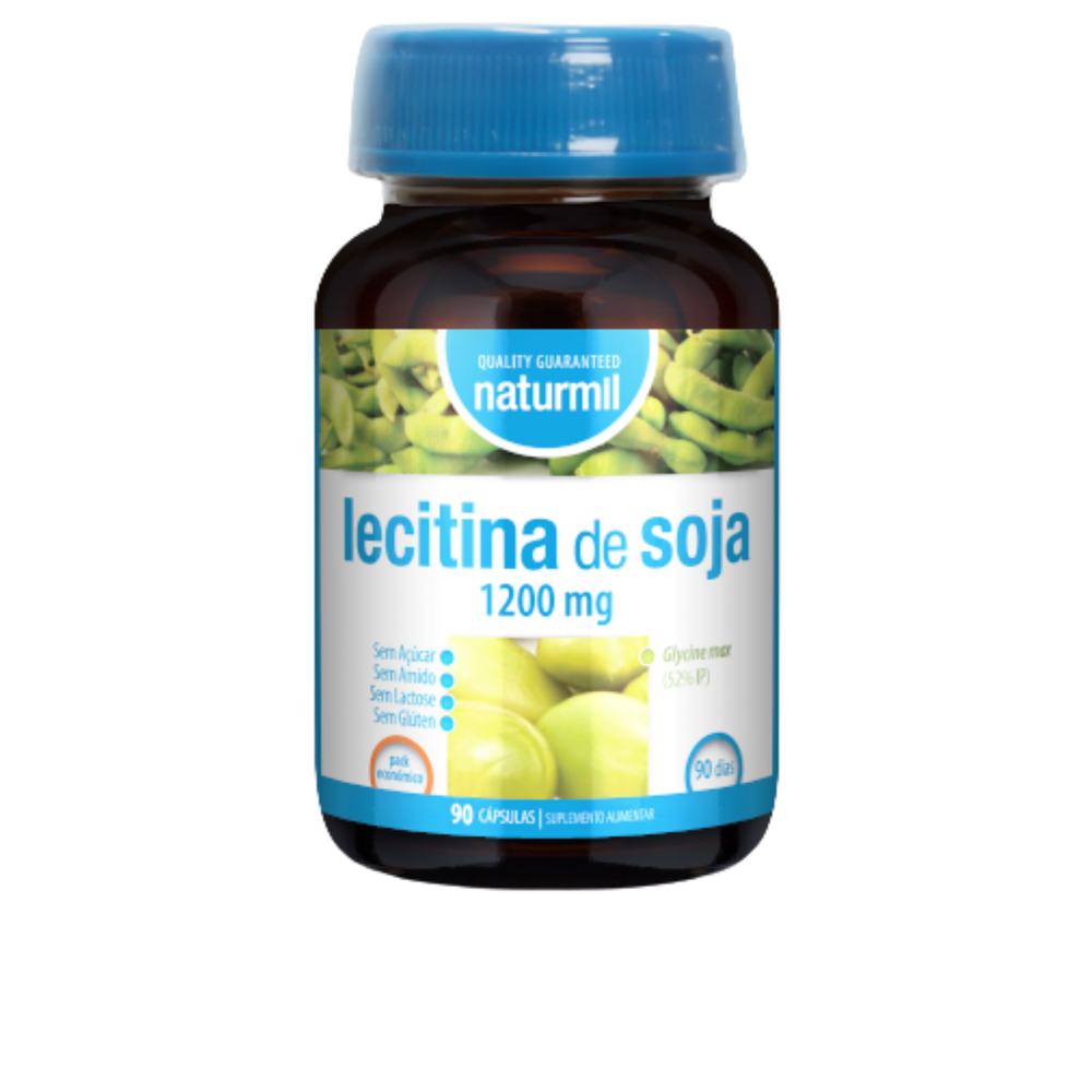 Lecitina de Soja 1200 mg - 90 cápsulas - Naturmil