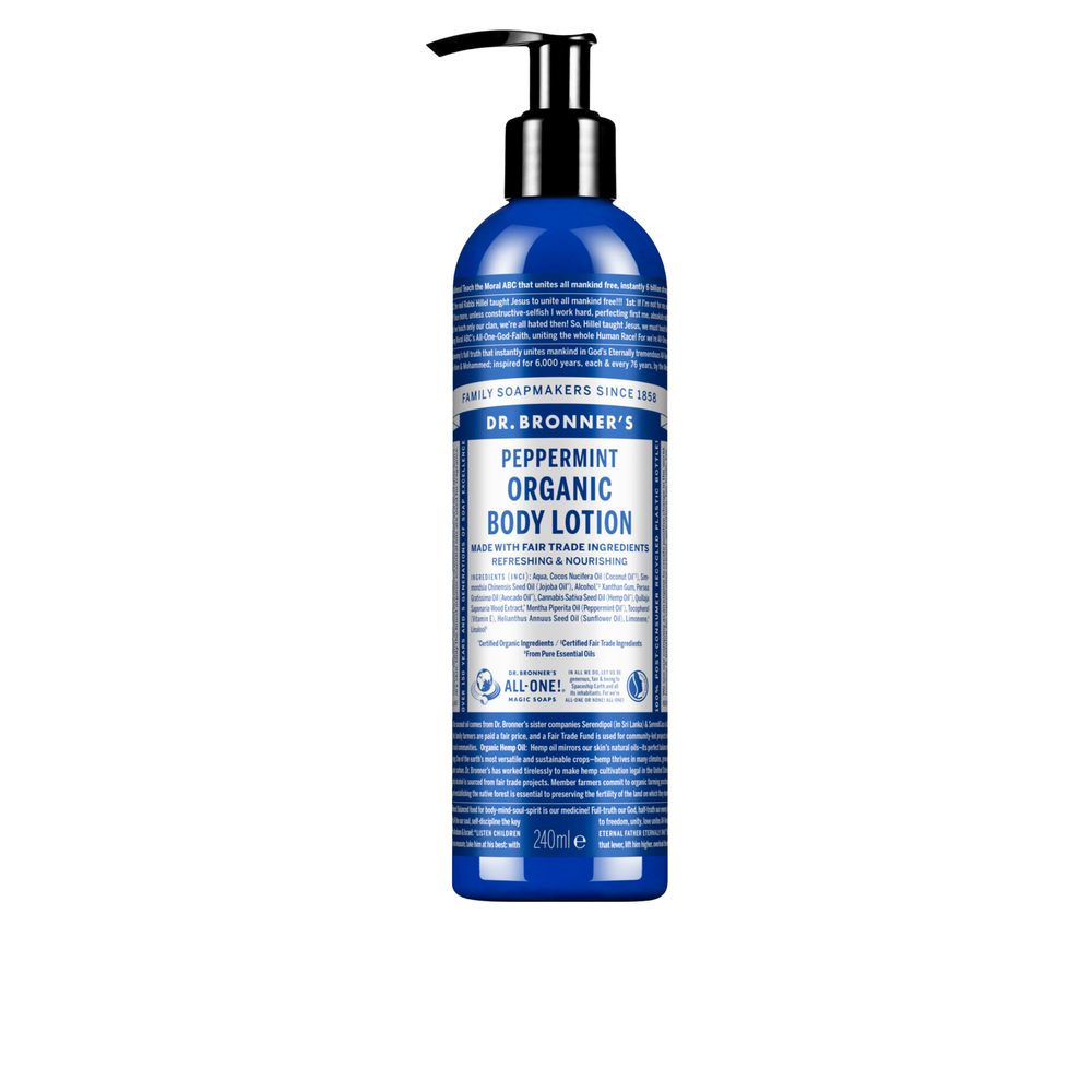 Loção Corporal Hidratante Biológica - Hortelã-Pimenta - 240 ml - Dr. Bronner's