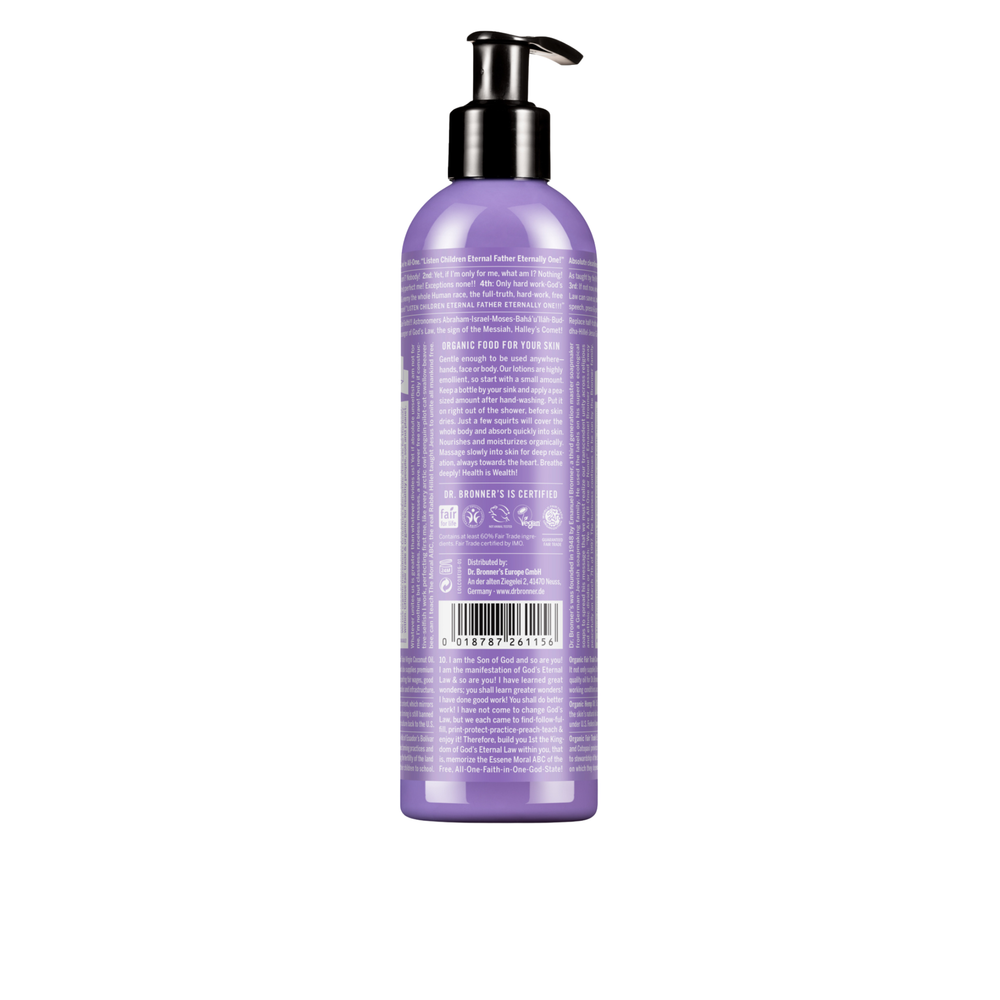 Loção Corporal Hidratante Biológica - Lavanda e Coco - 240 ml - Dr. Bronner’s