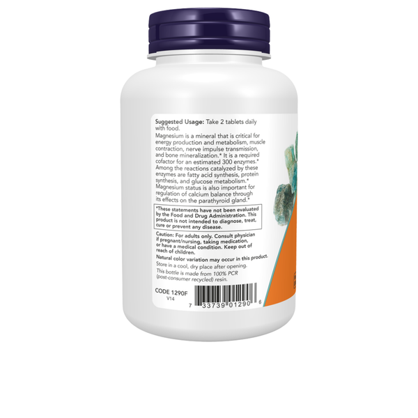 Magnesium Citrate - 200 mg - 100 comprimidos - Now