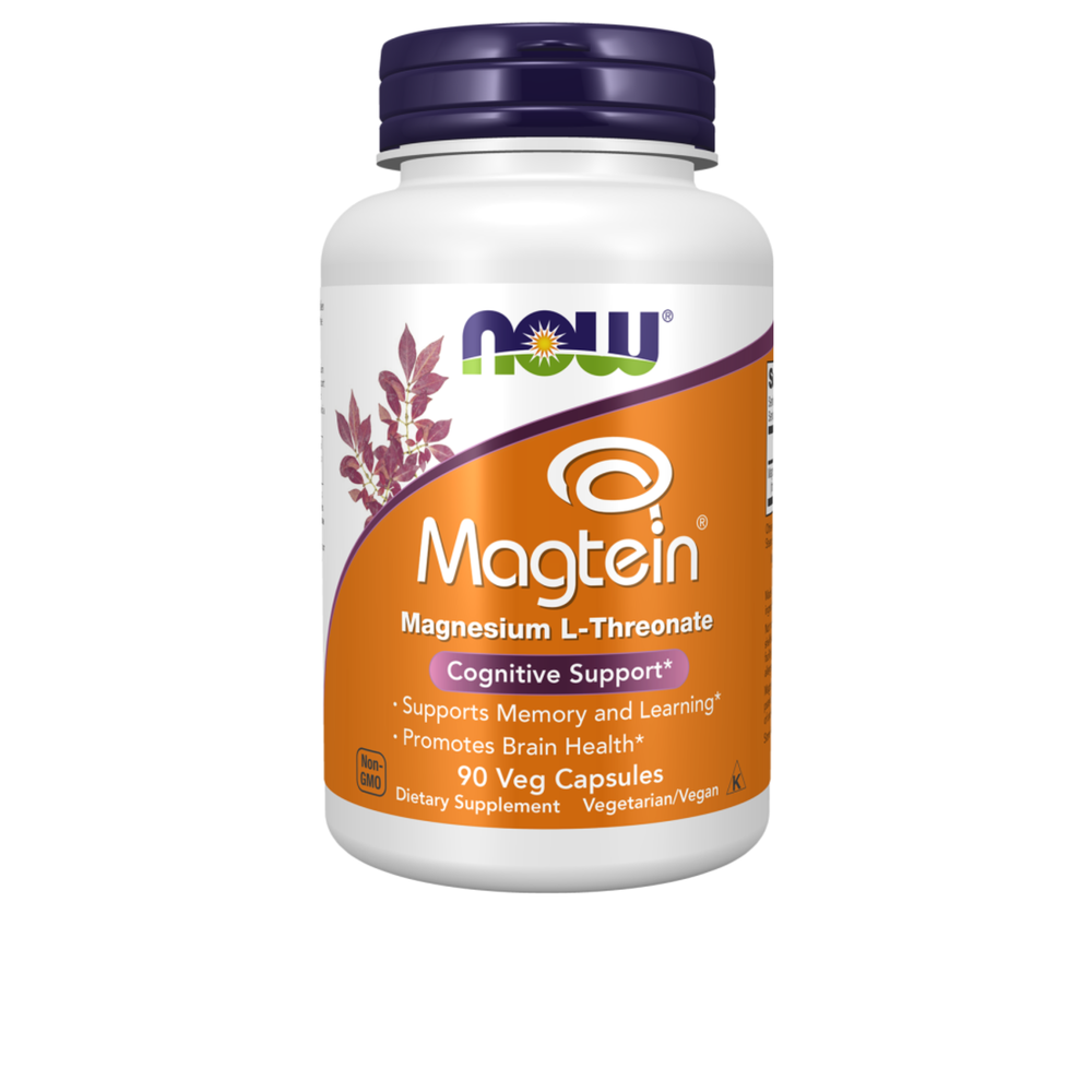 Magtein Magnesium L-Threonate - 90 cápsulas vegetais - Now