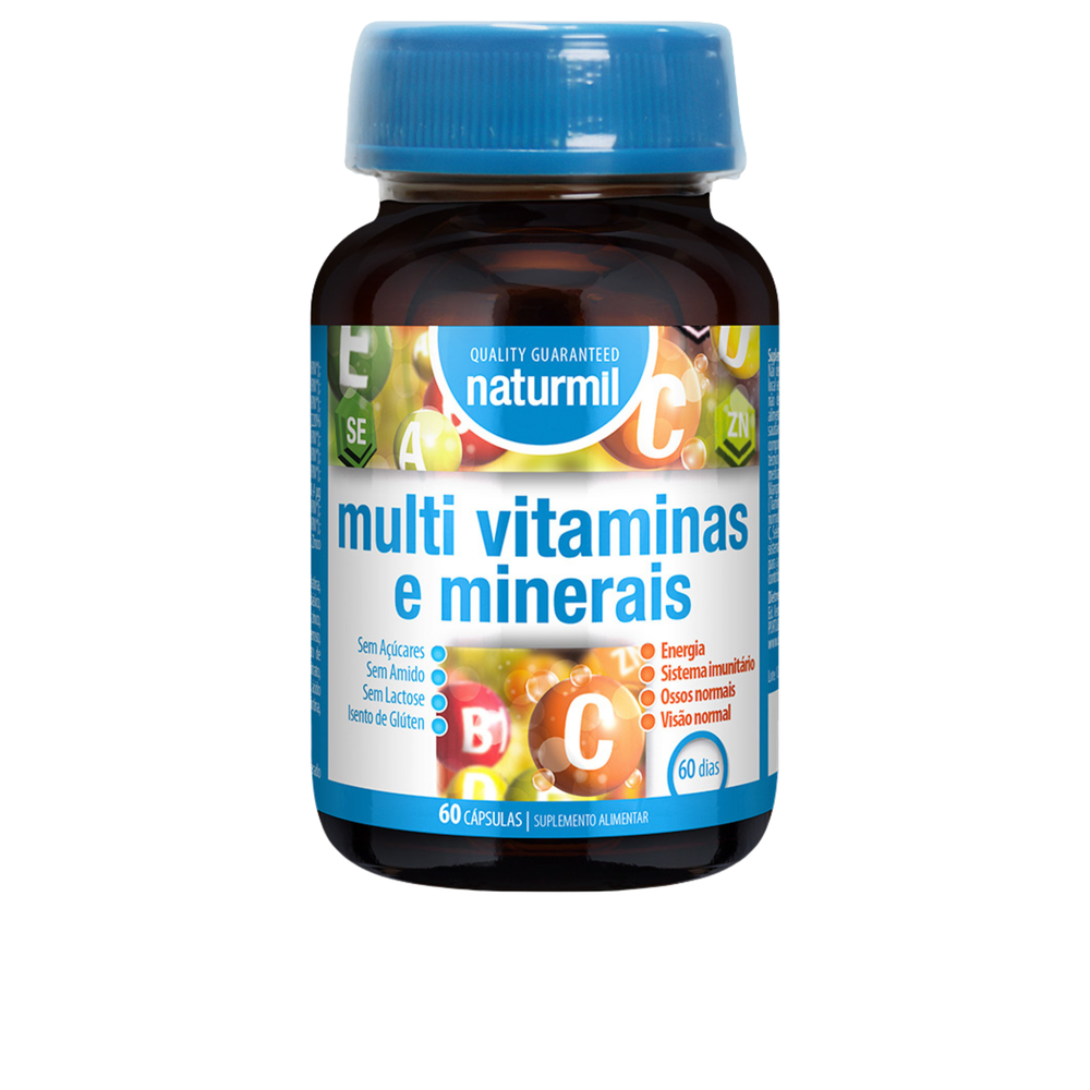Multi Vitaminas & Minerais - 60 cápsulas - Naturmil