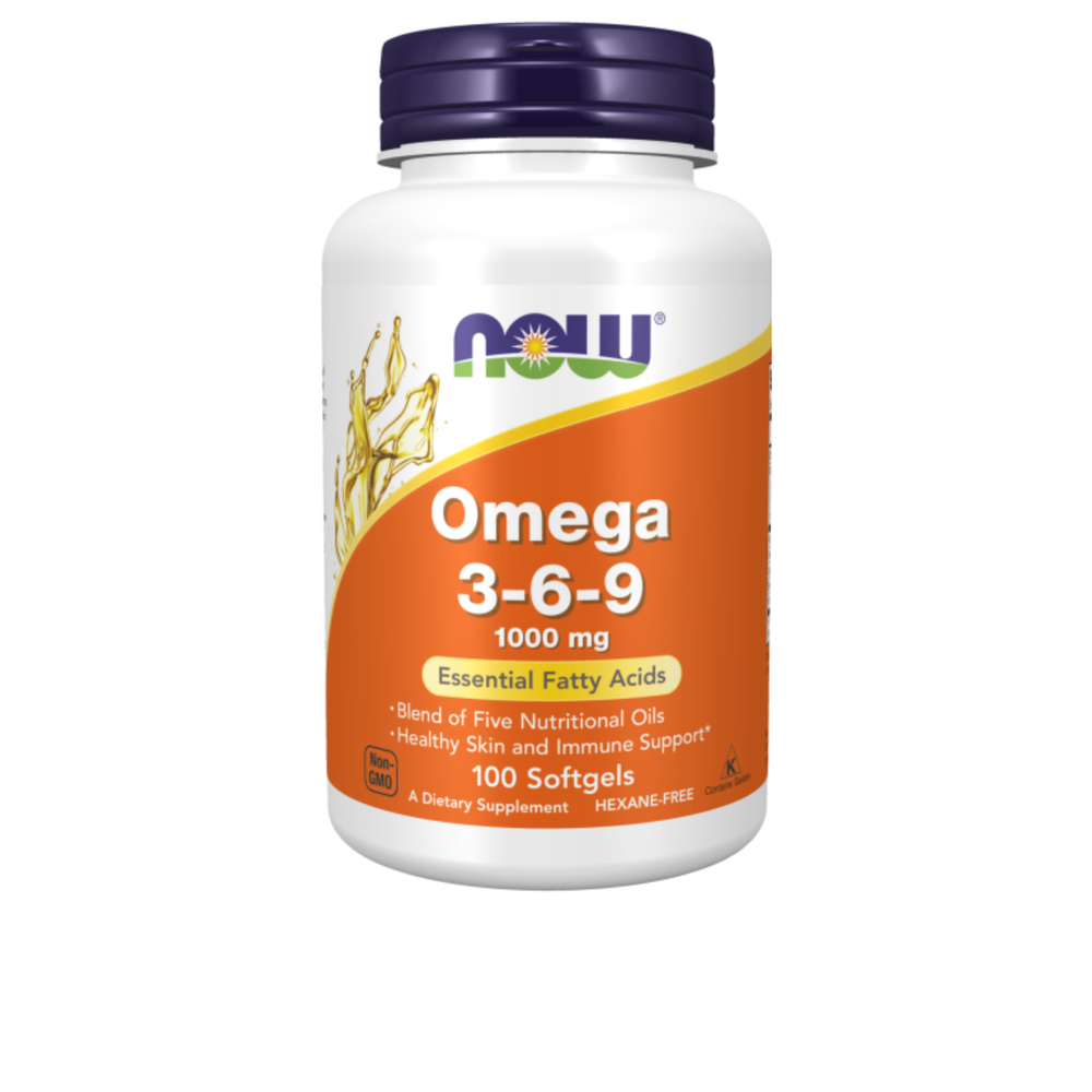 OMEGA 3-6-9  - 1000 mg - 100 cápsulas moles - Now