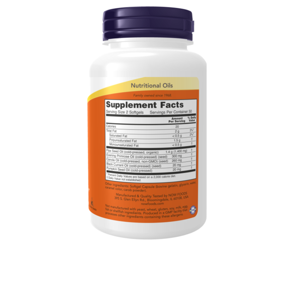 OMEGA 3-6-9  - 1000 mg - 100 cápsulas moles - Now