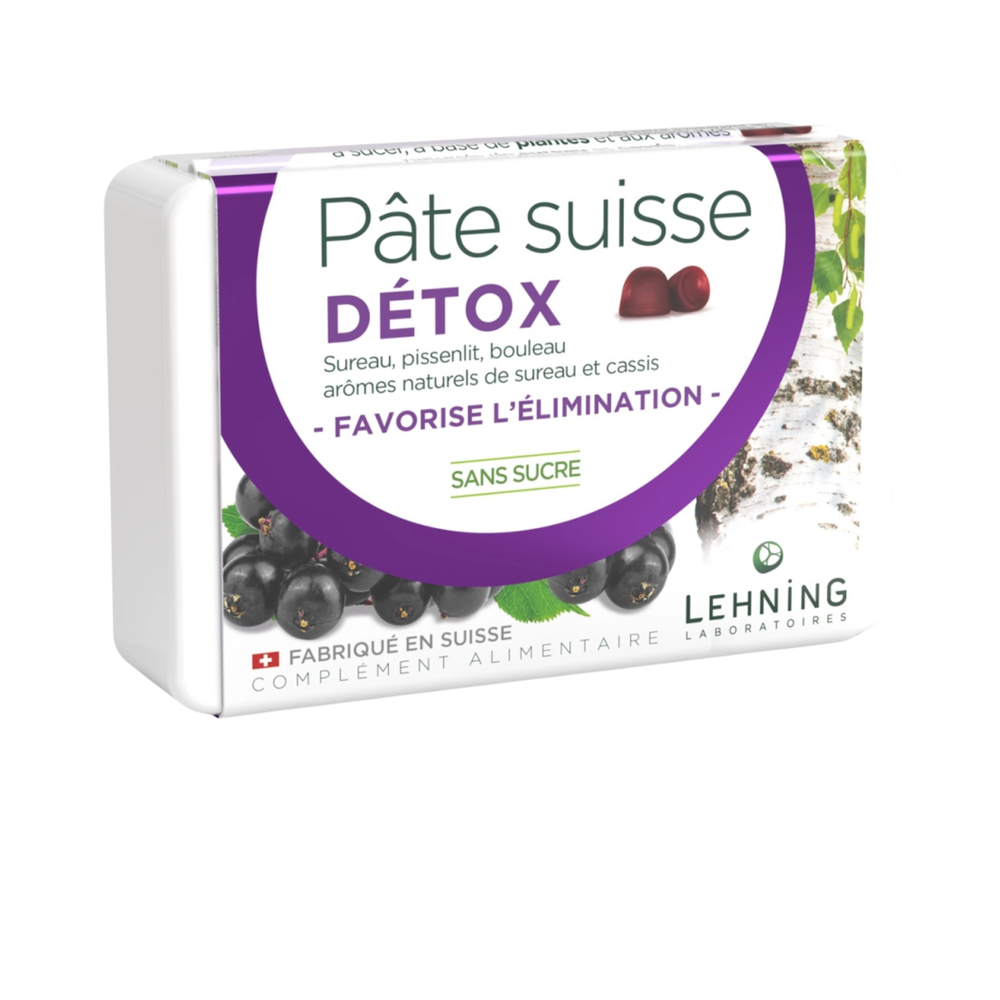 Pâte Suisse Detox - 40 gomas - Lehning