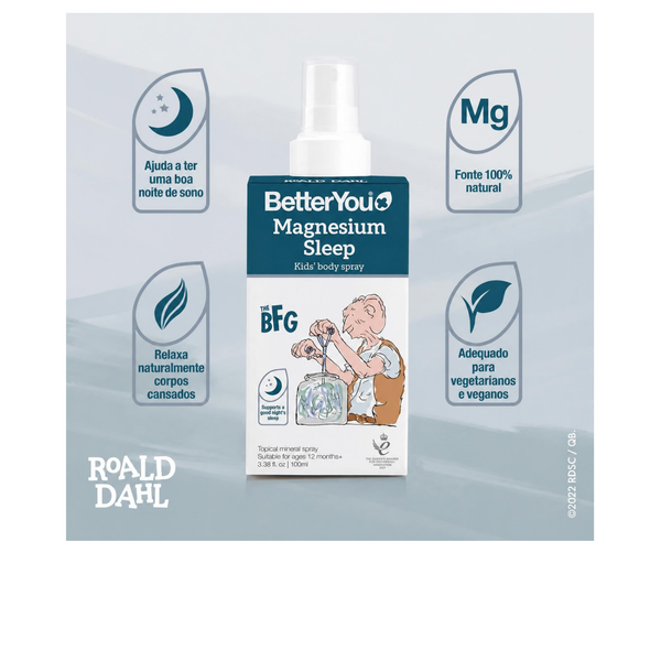 Magnesium Sleep Kids Spray Corporal - 100 ml - BetterYou