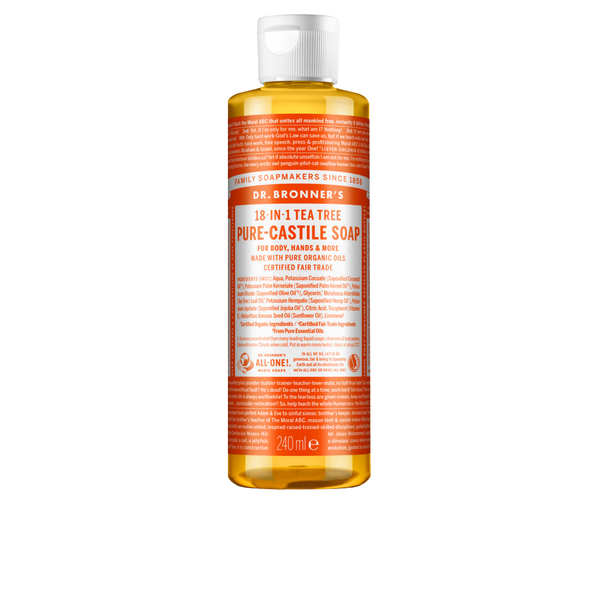 Sabonete Líquido Biológico De Castela - Árvore-do-chá (Tea Tree) - 240 ml - Dr. Bronner’s