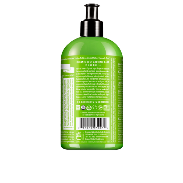 Sabonete Líquido Biológico de Açúcar - Erva-príncipe e Lima - 710 ml - Dr. Bronner’s