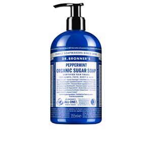 Sabonete Líquido Biológico de Açúcar - Hortelã-Pimenta - 355 ml - Dr. Bronner’s