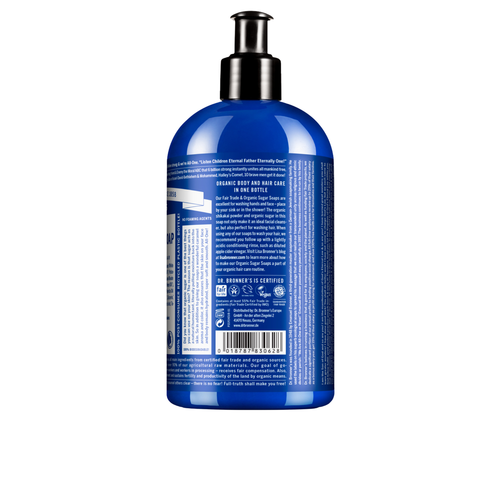 Sabonete Líquido Biológico de Açúcar - Hortelã-Pimenta - 710 ml - Dr. Bronner’s