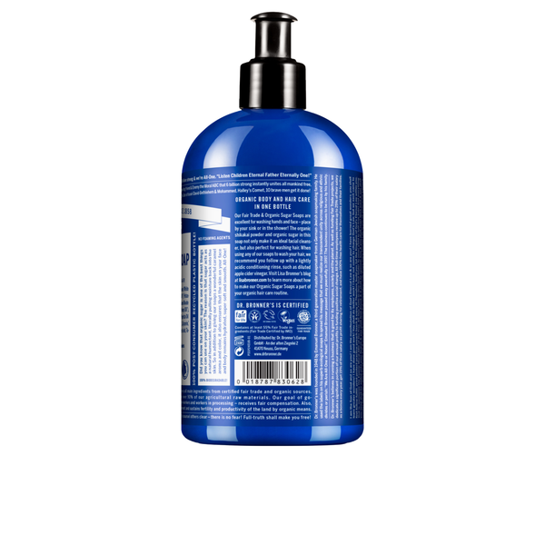 Sabonete Líquido Biológico de Açúcar - Hortelã-Pimenta - 710 ml - Dr. Bronner’s