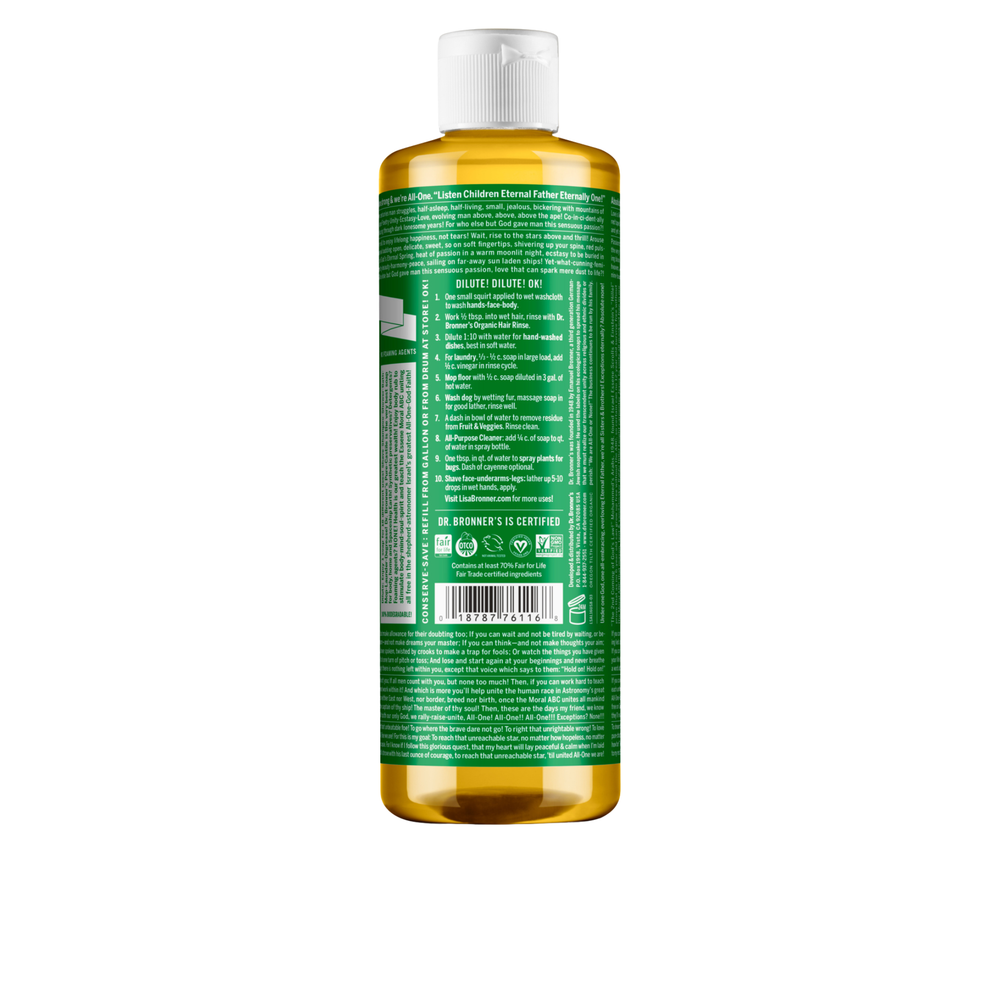 Sabonete Líquido Biológico De Castela - Amêndoa - 475 ml - Dr. Bronner’s