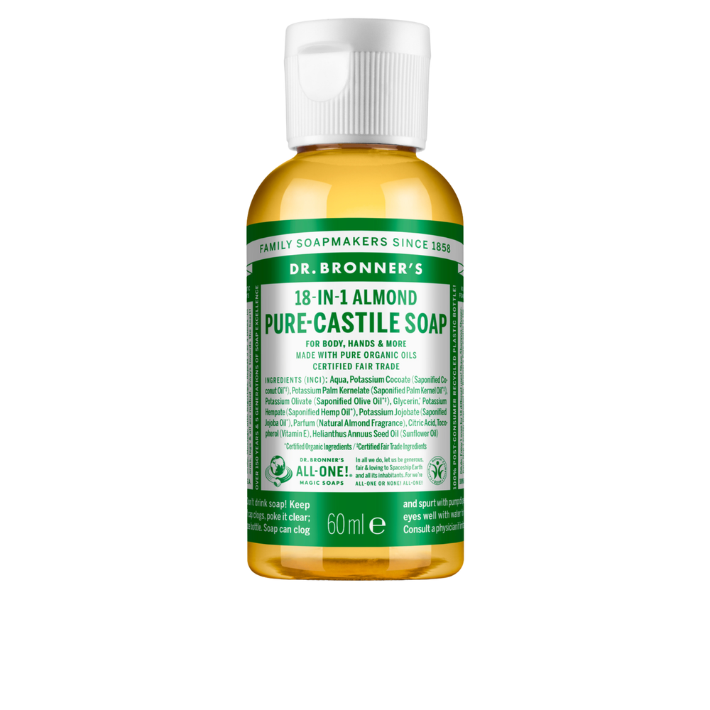 Sabonete Líquido Biológico De Castela - Amêndoa - 60 ml - Dr. Bronner's