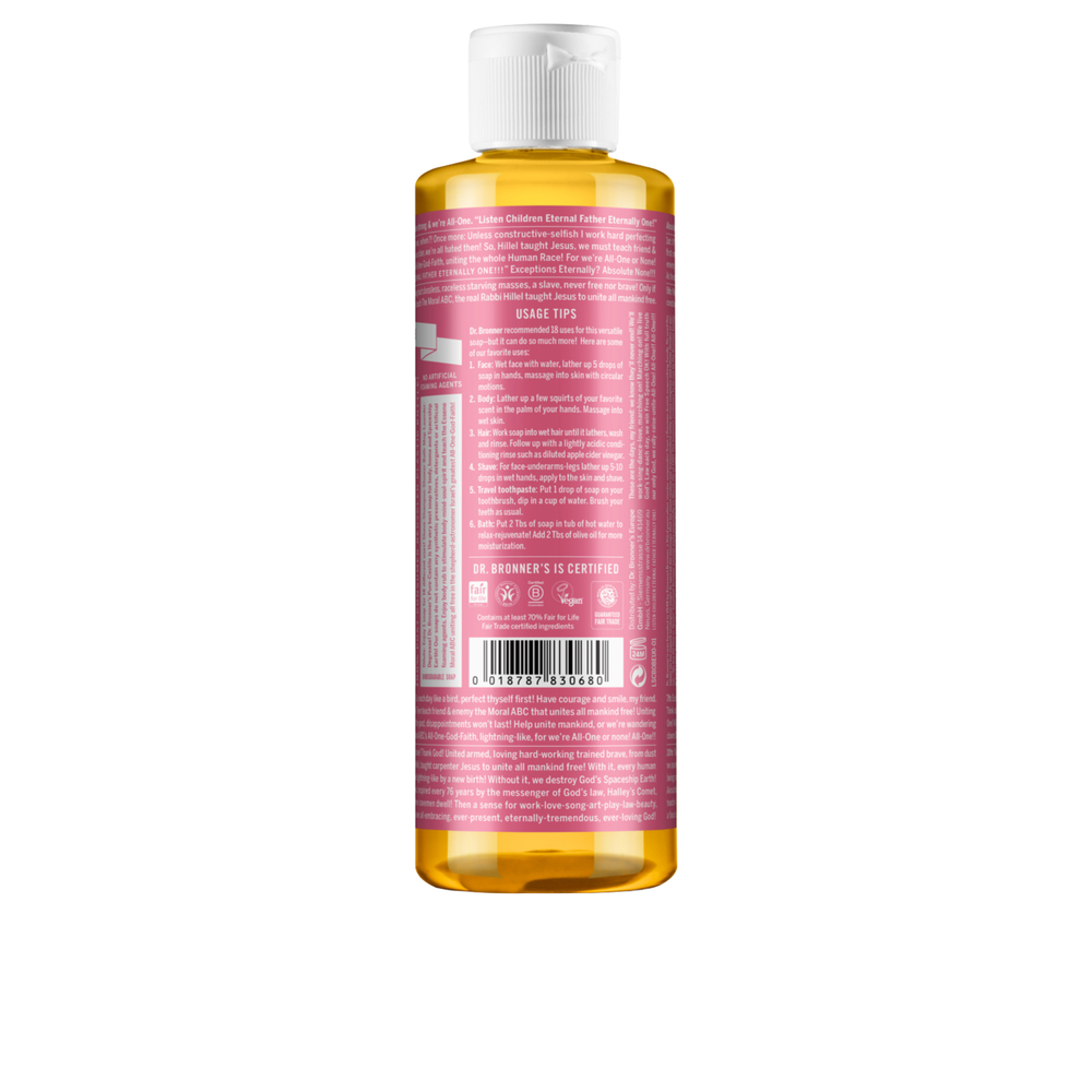 Sabonete Líquido Biológico De Castela - Flor de Cerejeira - 240 ml - Dr. Bronner's