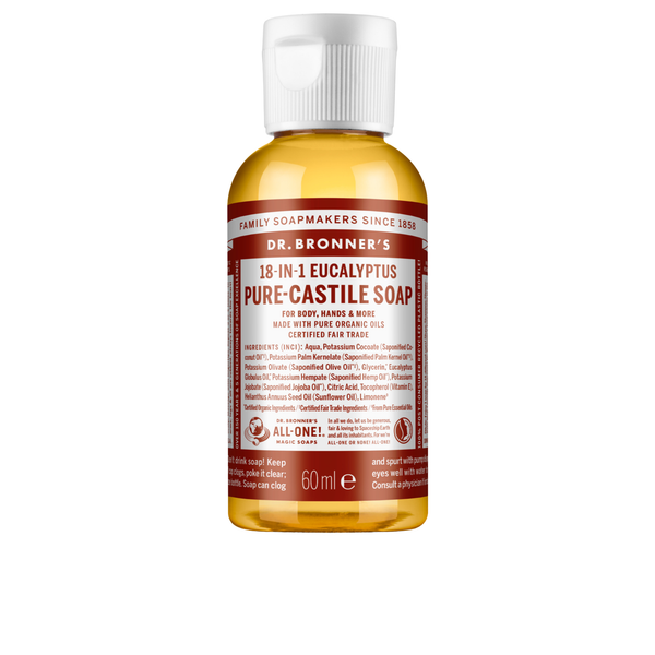 Sabonete Líquido Biológico De Castela - Eucalipto - 60 ml - Dr. Bronner’s