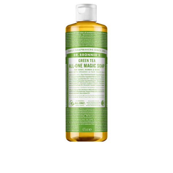 Sabonete Líquido Biológico De Castela - Chá Verde - 475 ml - Dr. Bronner’s