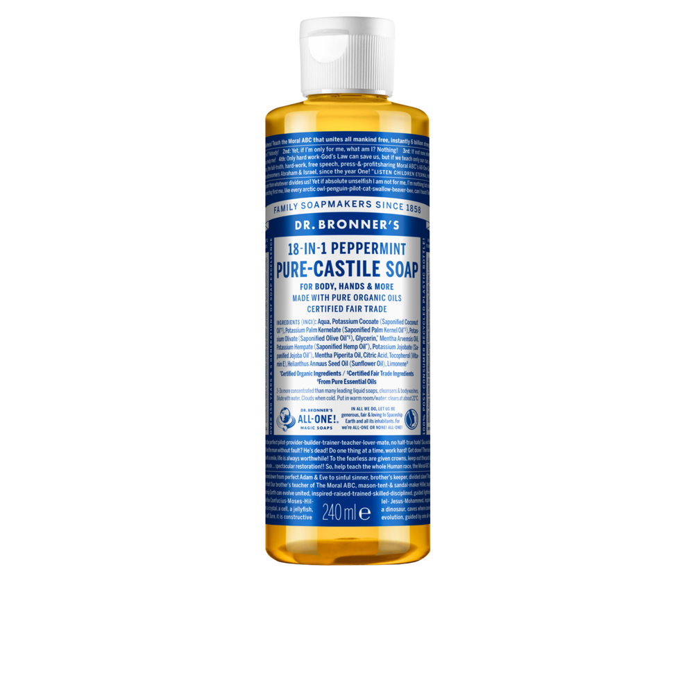 Sabonete Líquido Biológico De Castela - Hortelã-Pimenta - 240 ml - Dr. Bronner's