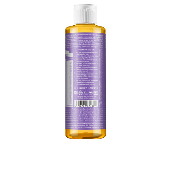 Sabonete Líquido Biológico De Castela - Lavanda - 240 ml - Dr. Bronner’s