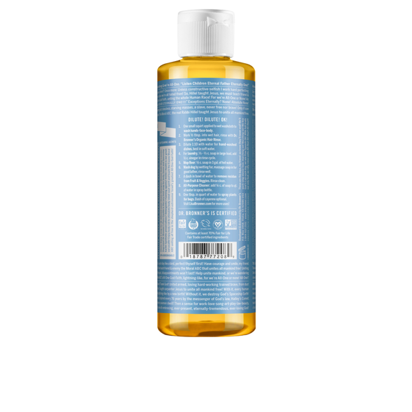Sabonete Líquido Biológico De Castela - Soft Baby - 240 ml - Dr. Bronner’s