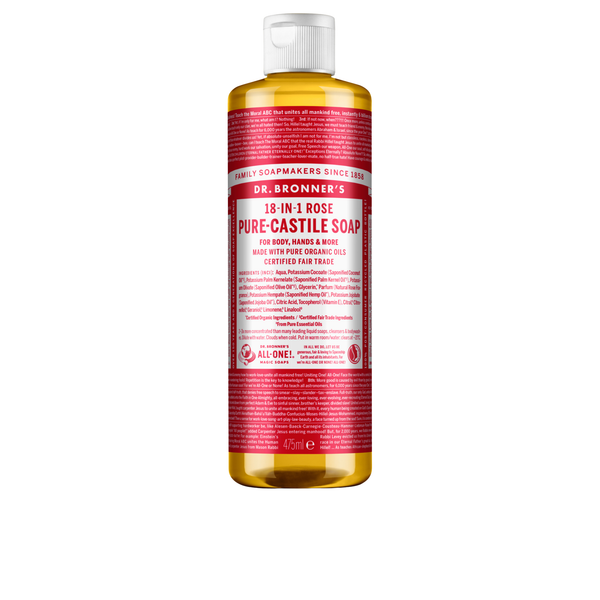 Organic Castile Liquid Soap - Rose - 475 ml