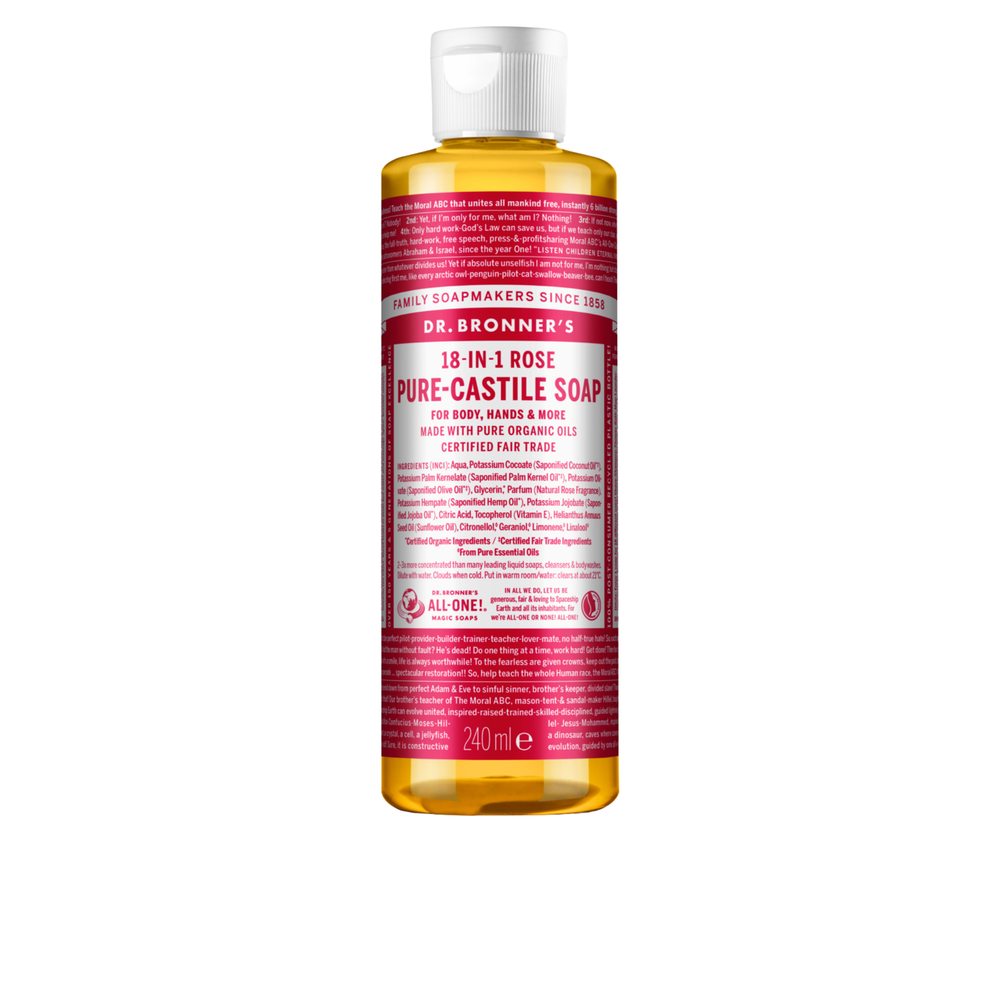 Sabonete Líquido Biológico De Castela - Rosa - 240 ml - Dr. Bronner’s