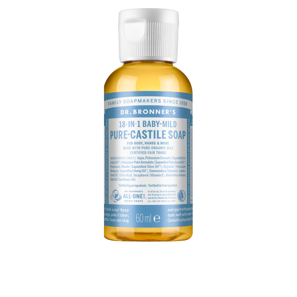 Sabonete Líquido Biológico De Castela - Soft Baby - 60 ml - Dr. Bronner’s