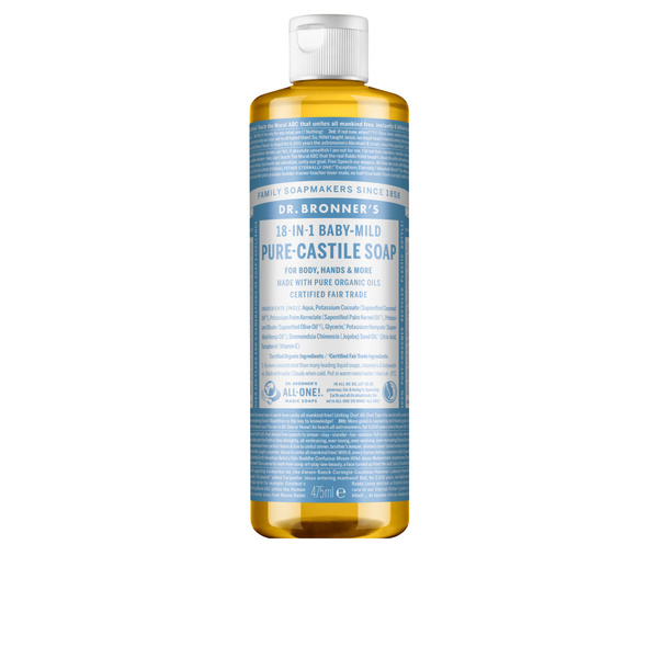 Sabonete Líquido Biológico De Castela - Soft Baby - 475 ml - Dr. Bronner's