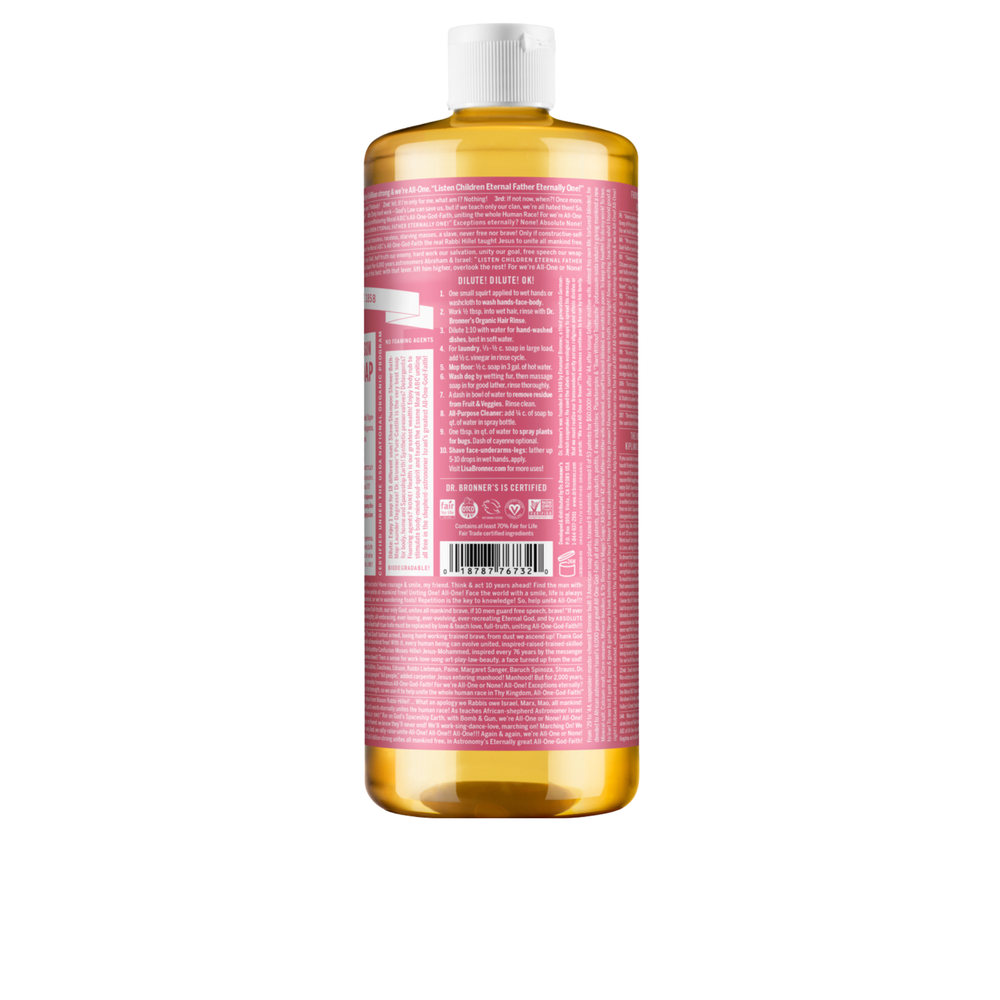 Sabonete Líquido Biológico De Castela - Flor de Cerejeira - 945 ml - Dr. Bronner's