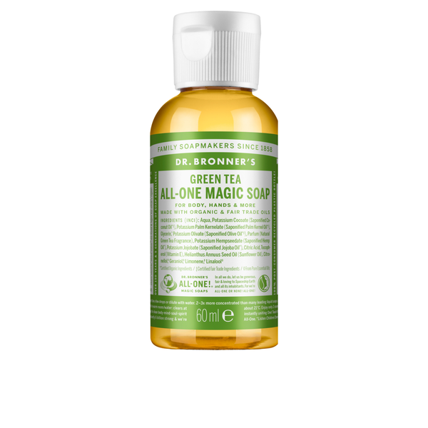 Organic Liquid Castile Soap - Green Tea - 60 ml